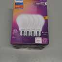 PHILIPS LED 40W A19 4-Pack Ultra Definition Soft White (2200K) 450 Lumen (5W = 40W) Dimmable Frosted Flicker-Free Light Bulbs