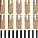 10 Sets Spiral Drill Teeth 35 Size with Rubber Strips, for Digging Crumbly Rock, Soil, Bricks and More