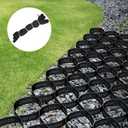 Geo Grid 3" Thick Gravel Ground Grid - 9 x 17 Ft Driveway Geocell with 1885 LBS Per Sq Load, Foldable Gravel Retainer Permeable Stabilizer for Driveways, Walkway, Slope Shed Base & Garden
