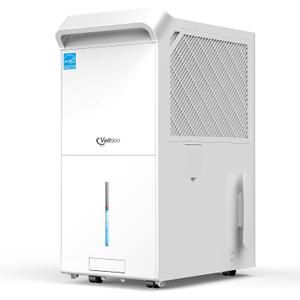5,600 Sq.Ft Energy Star Dehumidifier for Basement with Drain Hose, 80 Pint DryTank Pro Series Dehumidifiers for Home Large Room, Intelligent Humidity Control (White)