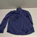 J.VER Boy's Long Sleeve Dress Shirts Solid Stretch Wrinkle-Free Shirt Kids Casual Button Down Shirts School Uniform (8-9 Years, Navy Blue)