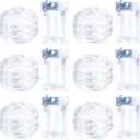 6 Pack Fairy Lights Battery Operated with Timer Silver Wire Mini 13FT 40LED Waterproof Cuttable Twinkle Christmas String Lights for Home Bedroom Wedding DIY Centerpiece Birthday (White)