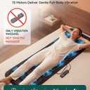 Snailax Full Body Massage Mat with Heat, 10 Motors Vibration Massage Pad