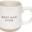 Sweet Water Decor Stoneware Coffee Mugs | Dad Mug | Novelty Coffee Mugs | Microwave & Dishwasher Safe | 14oz Tea Cup | Father's Day Gift (Best Dad Ever)
