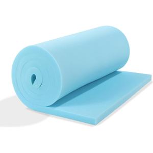 HOMBYS Upholstery Foam Memory, 1/4" Height 42" L x 24" W High Density Foam Padding Couch Cushion Support,Cut to Size Foam Furniture Replacement Pad for Sofa, Mattress Sag Support, (0.25" H, Blue)