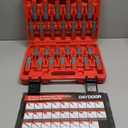 DAYDOOR Terminal Removal Tool Kit, 26 Pcs Depinning Tool Pin Removal Tool Kit, Connector Pin Removal Tool, Pin Extractor Tool Kit for Automotive Car Universal Vehicle Wire HarnessRed