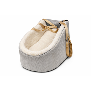 Dog Car Seat for Small Dogs Adjustable Portable Center Console Dog Car Seat Removable Cat Booster Cars Seats - Safety Belt with Cushion Anti-Collapse for Puppy Kitten Up to 15 Lb