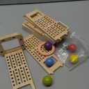 Montessori Toys for 3 Year Old Fine Motor Skills Toys for 5 Year Old Wooden Board Game - Educational Toys with Colorful Sticks, Dice & Stones, Family Game Gifts for Age 4 5 6 7 8 Boys Girls