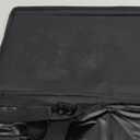Extra Stable Dog Car Seat - Robust and Safe: Reinforced Walls, 3 Belt System for Small to Medium-Sized Dogs - Waterproof for Back or Front Seat (Black)