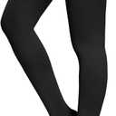 Thigh High 15-20 mmHg Compression Stocking, Open Toe Compression Socks for women & men circulation with Silicone Dot Band-Ideal for Athletic, Medical, Travel Use, L, 15-20mmHg,Open Toe,Black