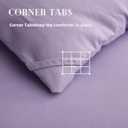 DOWNCOOL Comforters Queen Size, Duvet Insert, Light Purple All Season Duvet, Lightweight Quilt, Down Alternative Hotel Comforter with Corner Tabs (Light Purple, Queen 88x92 Inches)