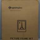 upsimples 18x24 Picture Frame, Display Pictures 16x20 with Mat or 18 x 24 Without, Wall Hanging Poster Frames, Brown, 1 Pack