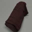 MIULEE Decorative Linen Check Throw Pillow Covers Neutral Farmhouse Vintage Pillow Covers 20x20 Set of 2 Boho Modern Winter Home Decor for Sofa Couch Bedroom Cushion Dark Brown