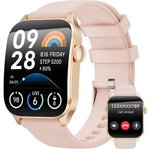Curve Smart Watch for Men Women, 1.91" Smartwatches with 120+ Sport Modes, Fitness Tracker with Bluetooth Call, Heart Rate, Waterproof Activity Tracker Smartwatch for iOS Android Phones