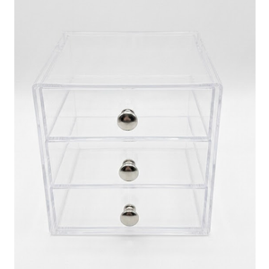 Small Clear Stackable Storage Drawers,Acrylic Bathroom Makeup Organizer,Plastic Storage Bins For Vanity, Undersink, Kitchen Cabinets, Pantry, Home Organization