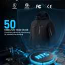 InoKraft Heated Jacket for Men with Rechargable Battery and USB-C Cable, Winter Outdoor Soft Shell Electric Heating Coat