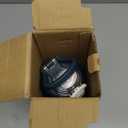 24 oz Glass Water Bottles with 2 Lids-Handle Spout Lid & Straw Lid, Motivational Water Bottle with Time Marker and Silicone Sleeve,Leakproof-Dark Blue-1 Pack