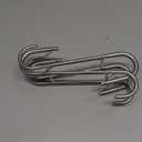 Ofiray-home Shower Door Towel Hooks(2-Pack) - 9"~13" Length Adjustable Hook for Frameless Over The Door Glass, Squeegee Holder, Towel Hanger for Bath Suits Rozer Robes Loofahs Shavers, Stainless Steel (Silver, Clip)