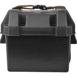 Attwood 9082-1 Small Battery Box with Mounting Kit and Strap, Fits U1 Batteries, Black