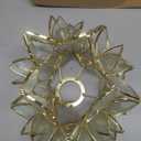 Glass Flower Pendant Lights Floral Petal Light Fixture Modern Hanging Lamp 7 Inch Mini Pendant Lighting for Kitchen Island - Clear Textured Glass Shade