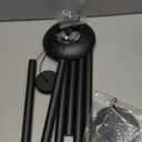 ASTARIN Outdoor Memorial Wind Chimes, 36 in with 6 Heavy Tubes, Deep Tone for Garden Hanging Decor, Sympathy Gifts. Black