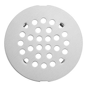rrajj 4-1/4 (4.25) Inch(108mm) Round Snap-in Shower Floor Drain Cover Replacement Cover (Brushed Nickel)