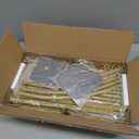 Snughome 7.2FT Arch Backdrop Stand, Gold Metal Arch Stand, Wedding Arch Frame Ideal for Balloons Flowers for Party, Wedding, Baby Shower, Holiday Decoration