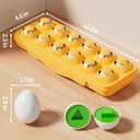 JUKUDAHU Matched Eggs Toddler Toys 1 2 3 4 Year Old - Shape Color Sorting Games, Kids Easter Eggs, Toddler Sensory Toys, Preschool Educational Boy Toy, Gifts for Baby 6-12 Months+