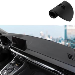 Rifoda Dash Cover Mat Fit for Honda CRV CR-V 2023 2024 2025 (Without Head Up Display) Leather Material Nonslip Dashboard Protector Sunshade No Glare Cover pad Black Stitching