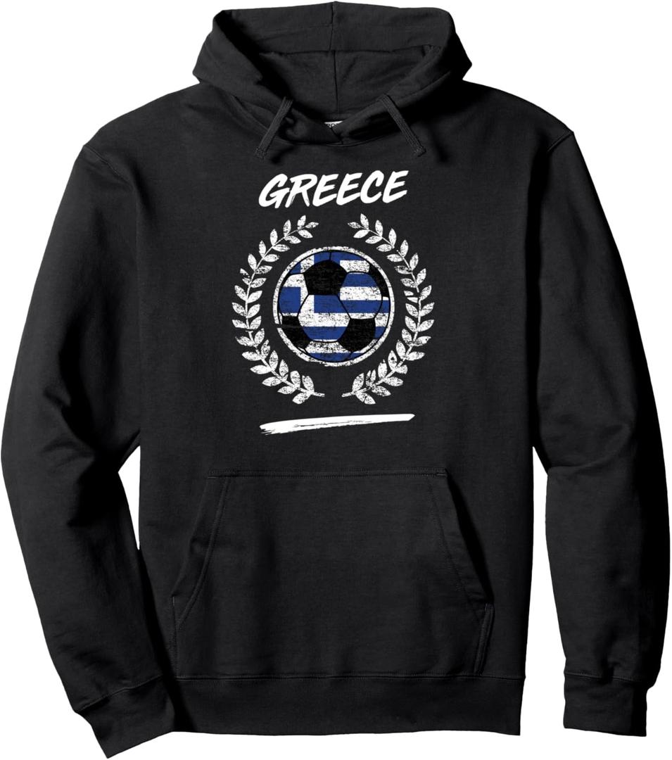 Greece Flag Hoodie Greek Soccer Team Football large
