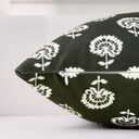 Green Throw Pillow Covers 20x20 Decorative Floral Throw Pillow Covers Accent Green Pillowcase 20x20 Set of 2, Vintage Floral Velvet Cushion Case Neutral Boho Farmhouse Pillowcase for Sofa Couch Bed