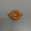 NICECNC Orange Transparent Engine Oil Filter Cap Plug Cover Compatible with KTM DUKE 125/200/250/390 2016-2023,RC 125/200/390 2017-2023,390 Adventure 2020 2021 2022 2023,250 Adventure 2021-2023