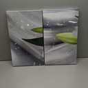 iKNOW FOTO Large 5 Pieces Canvas Wall Art Print Floral Lily Design 60x32 Framed Stretched Artwork Modern Contemporary Flower Painting Home Decor Canvas Prints for Living Room, Bedroom, Office