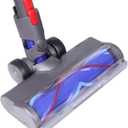 Laymi Hard Floor Attachment for Dyson V7 V8 V10 V11 V15 Vacuum Cleaners with LED Lights, Smoother Big Wheels, V Shape Turbo Bristle Roller Brush Cleaner Head Replacement Head Parts