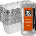 Grease Cup Liners for Blackstone Griddle 5017 - Blackstone Griddle Accessories Disposable Grill Grease Tray, Aluminum Foil Drip Pan Grease Catcher Cup Liner for 17, 22, 28, 36 Inch (30 Pack)