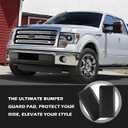 2PCS Front Bumper Cover Replacement OEM#JL3Z17E810AB,Front Bumper Guard Pad Compatible with Ford 2018-2020 F-150 Bumper Parts,Insert Bumper Guards for Cars Car Accessories