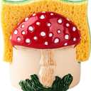 Mushroom Kitchen Sponge Holder Red Ceramic Sponge Holder For Kitchen Sink Dish Caddy Decor For Sink Accessories