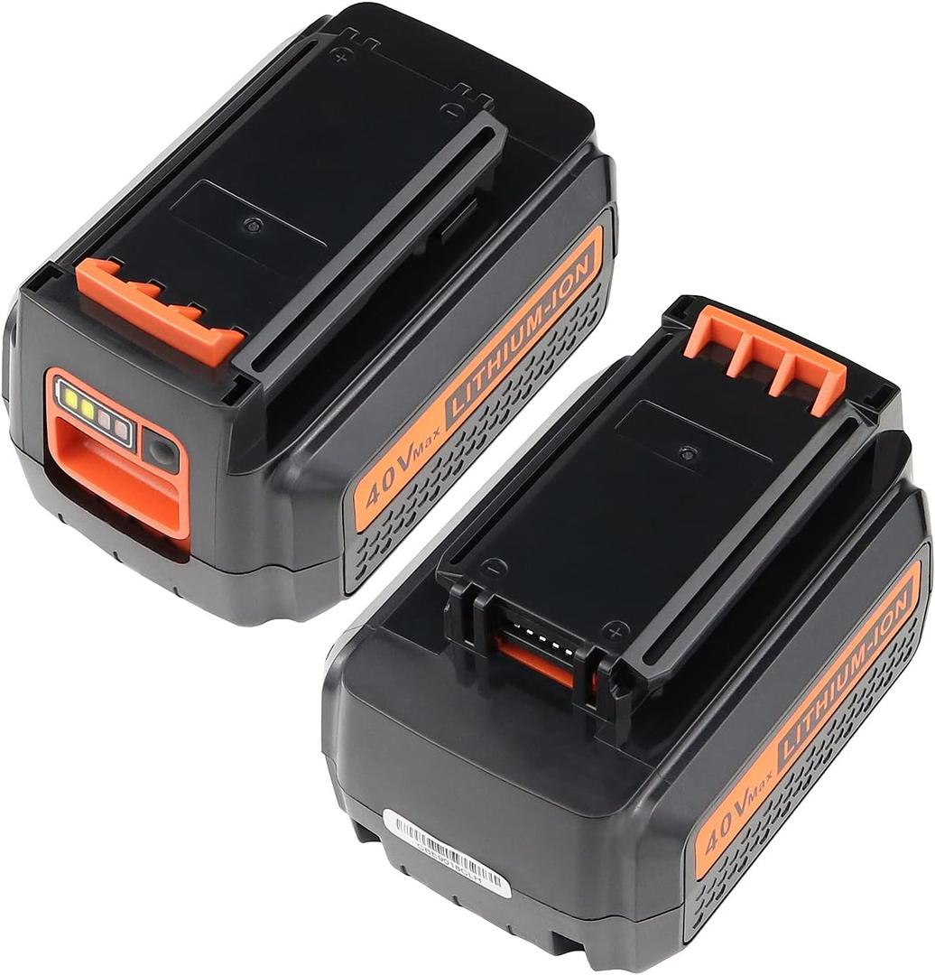 LBX2040 40V Lithium Battery: Replacement for Black and Decker 40 Volt MAX LBXR2036 LBXR36 LBX1540 LBX2540 Compatible with 36V Charger 2 Pack