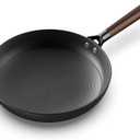 Cast Iron Skillet, 12 Inch Nonstick Frying Pan Skillet with Removable Handle, PFAS-Free, Egg Pan Non Stick Frying Pans, Oven Safe Dishwasher Safe (Black)