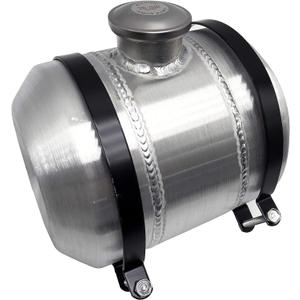 JSD 2 Gallon 8 x10" Spun Aluminum Gas Tank 1/4 NPT Outlet Center Fill Fuel Tank