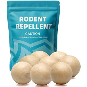Rodent Repellent Indoor, Mouse Repellent, Mice Repellent Indoor, Rat Repellant, Peppermint Mice and Rat Deterrent to Keep Rodents Away from Nesting, Covers 60 sq. ft, Safe for Kids & Pets-8P