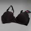 Bali Women's Underwire Shaping Bra, Comfort Revolution T-shirt Bra, Front-close Bra (36B, Black)