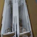 SUNEE 3 Ring Binder 1.5 Inch 10 Pack, Clear View Binder Three Ring PVC-Free (Fit 8.5x11 Inches) for School or Office Supplies, White