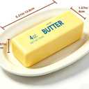 Butter Squishy, Slow Rising Butter Squeeze Toy, Cream Scented Butter Squeeze Toys, Stress Relief Toy for Relaxation, Soft & Safe PU Great for Home Office School(Yellow)