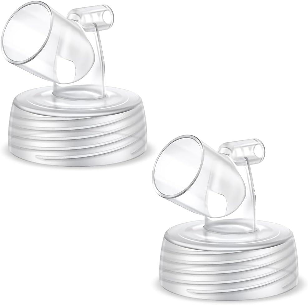 2pcs Wide Mouth Connector Compatible with Spectra S1 S2 9 Plus Pump, Compatible with Medela PersonalFit Shield, Pumpin Pal Shield, Lansinoh ComfortFit, Maymom MyFit Shields, MyFit Crater Shield 2pcs Wide Mouth Connector Compatible with Spectra S1 S2 9 Plus Pump, Compatible with Medela PersonalFit Shield, Pumpin Pal Shield, Lansinoh ComfortFit, Maymom MyFit Shields, MyFit Crater Shield