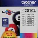 Brother LC2013PKS C/M/Y - (Pack of 3) Ink, Multi, LC2013PKS C/M/Y