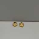 Joywayus 3/4"GHT Female x 1/4"NPT Male Brass Pipe Fittings Hex Nipple Adapter (Pack of 2)