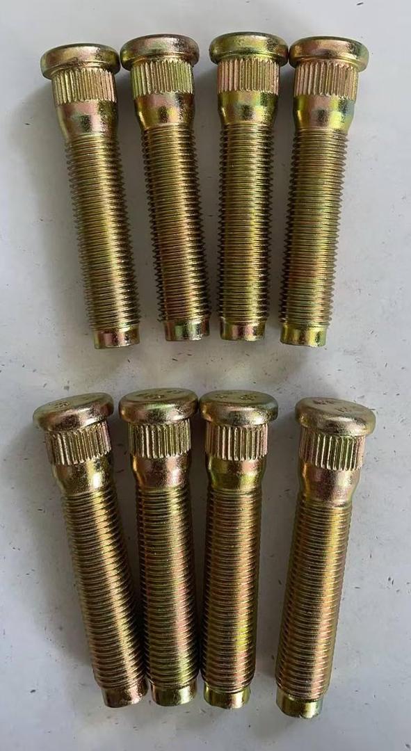 8Pcs M14*1.5 Serrated Front Wheel Lug Stud 610-490 15.7mm Knurl, 69.75mm Length Replacement for 2003-2016 Ford F250 F350 F450 F550