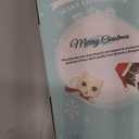 Malier Dog Christmas Stocking, Knit White Christmas Stocking for Dogs, Bone Shape Dog Stocking Christmas Large Pet Stockings Hanging Dog Christmas Stocking for Dogs Cats Pets (White)