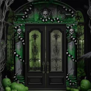 3 Pcs Halloween Cemetery Archway Halloween Cemetery Banners Gothic Outdoor Banners Sign Banner Decorations for Outdoor Party Supplies (Scary)